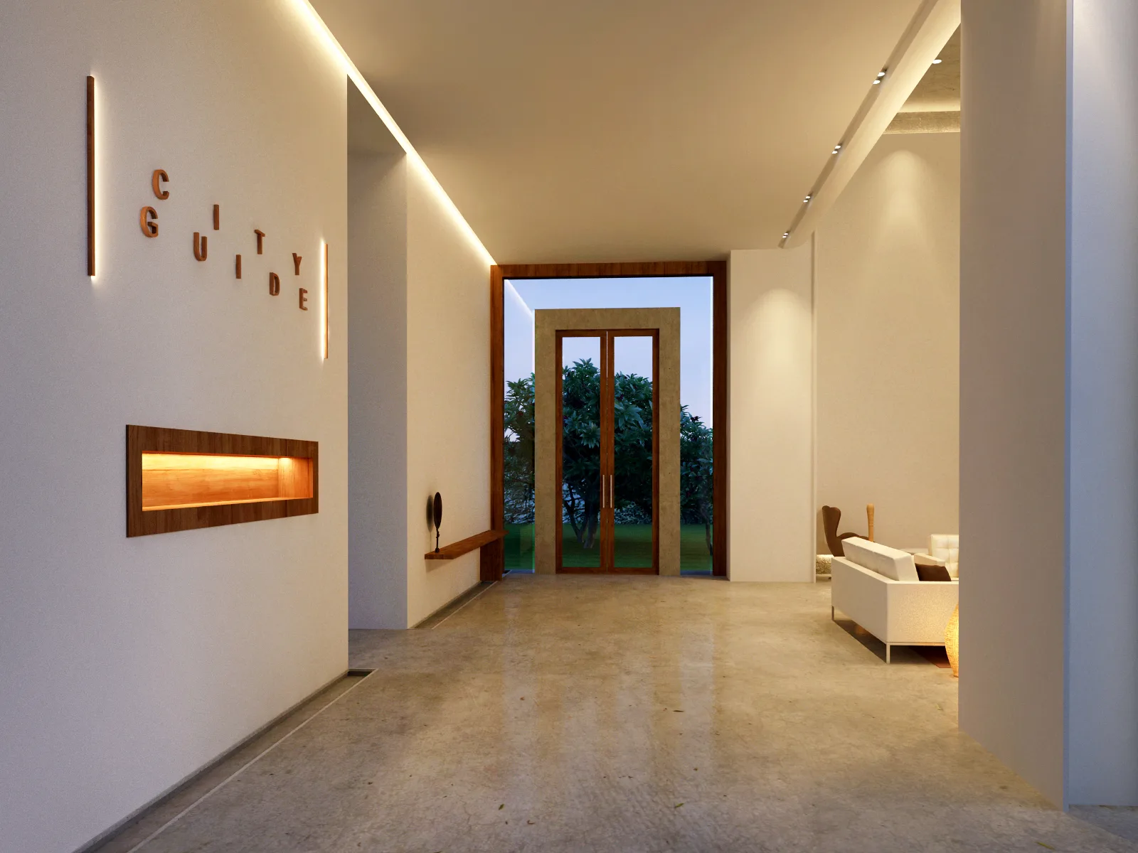 Apartment Design by Architect Harendra - Living Area