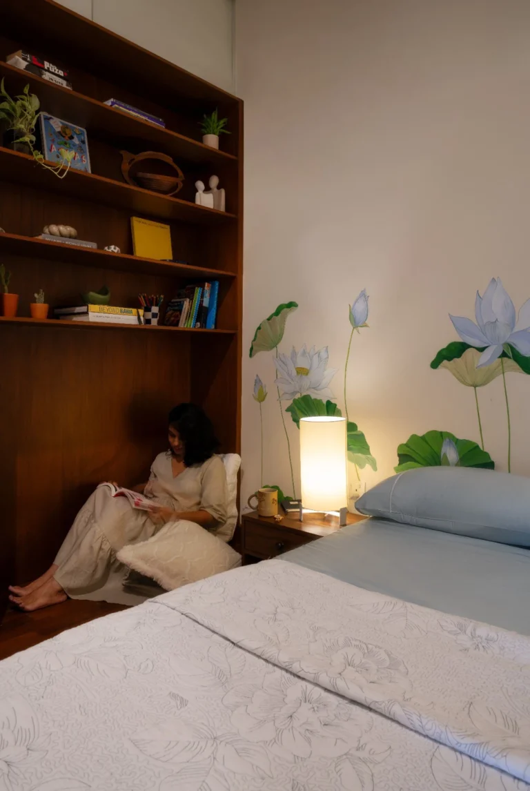 Architect Harendra Amarakoon Apartment Interior Book Shelf with Reading Area Interior Design