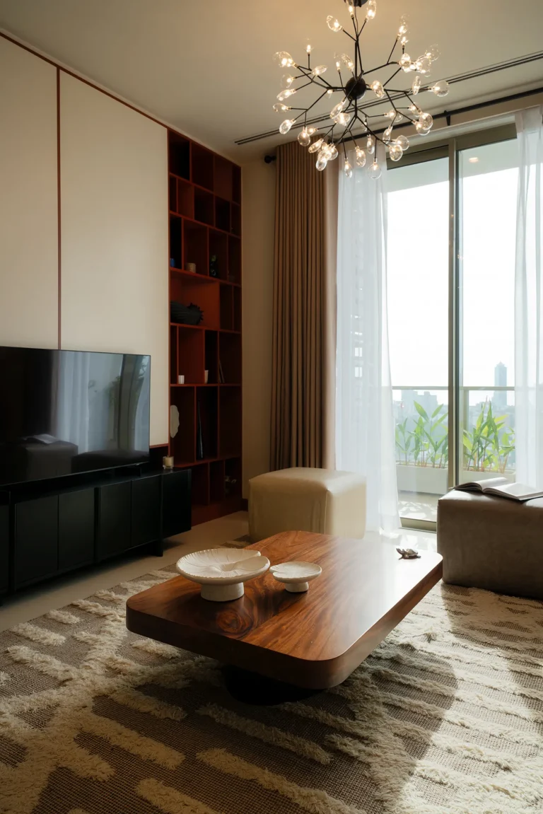 Architect Harendra Amarakoon Apartment Interior TV Area Interior Design